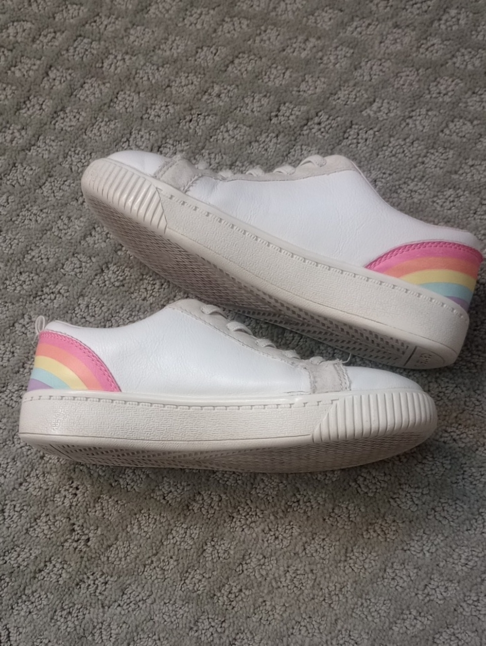 Carter's White Rainbow Sneakers